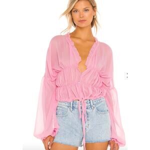 NWT SNDYS Bali Top Baby Pink, Size 8 SOLD OUT